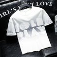 thumbnail image 3 of Camisetas para hombre, camisetas con estampado del alfabeto, camisetas negras jaspeadas para hombre, ropa barata y moda Harajuku de alta calidad, venta al por mayor, oferta, 3 of 4