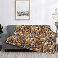thumbnail image 2 of Gaeub Vintage Bottles Printed Flannel Throw Blanket,Plush Throw,Fuzzy Bed Blanket for Bedding Sofa and Travel,Decorative Blanket-50"x40", 2 of 6