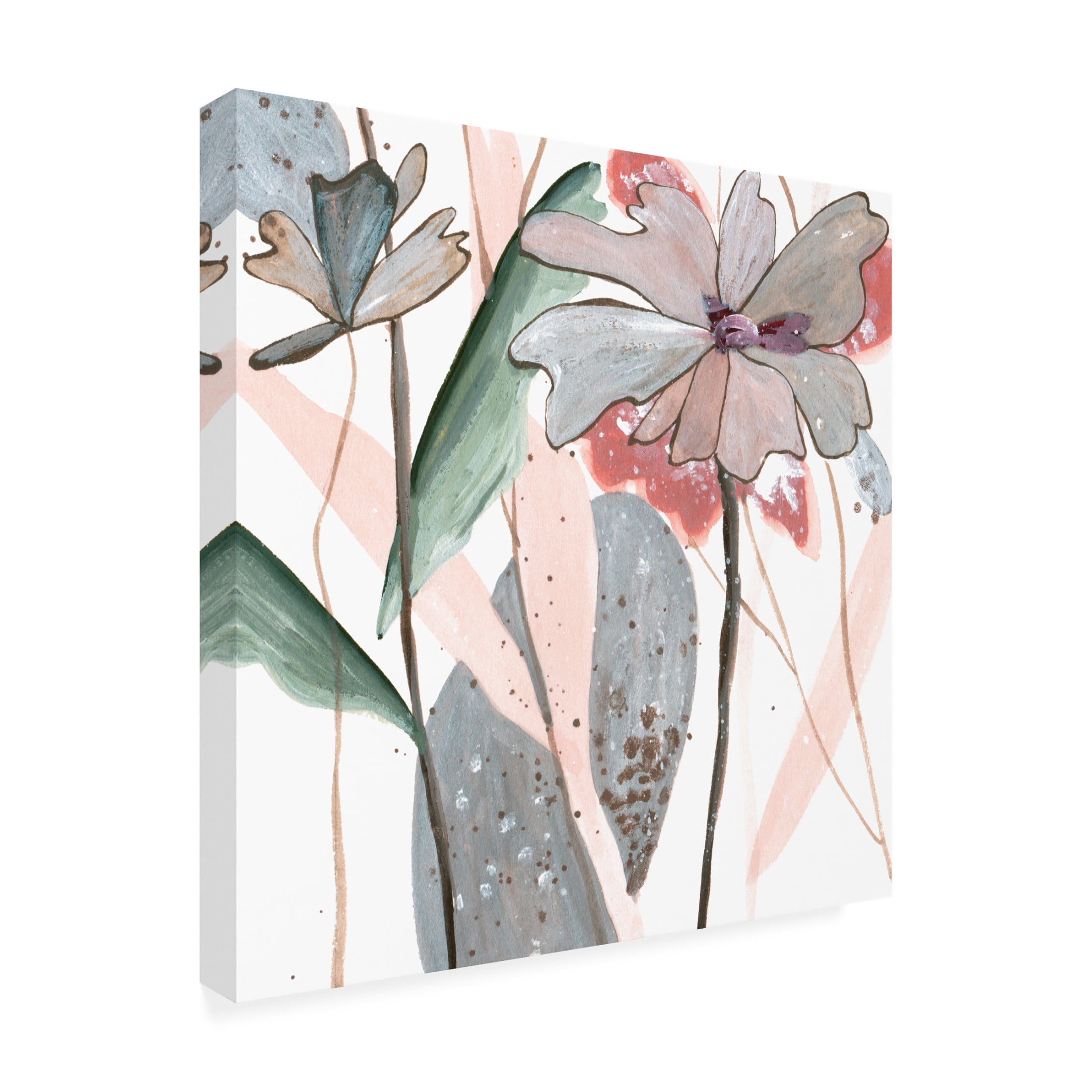 Canvas Wall Art - Melissa Wang 'By the River I' Wall Art for Living Room, Bedroom, or Office Décor by Trademark Fine Art - 35 x 35 Inches