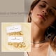 thumbnail image 3 of Set de pendientes Faxhion Gold Hoop, 46 pares, para mujer, con perla, 3 of 5