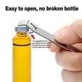 thumbnail image 6 of MOPOOR 3 PCS Flip Vial Cap Stainless Steel Remover Oral Liquid Seal Opener Bottle Openers for Beer Bottle Can Jar Lid Oral Liquid Cap Tool for Pharmacies Home Use, 6 of 7