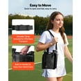 thumbnail image 5 of Stadium Seat, Folding Bleacher Chair with Back Support and Thick Cushion, Padded Stadium Seat for Bleacher Includes Shoulder Strap, Hooks, Cup Holder, Lycra Material, Side Pocket, PP Material, 5 of 7