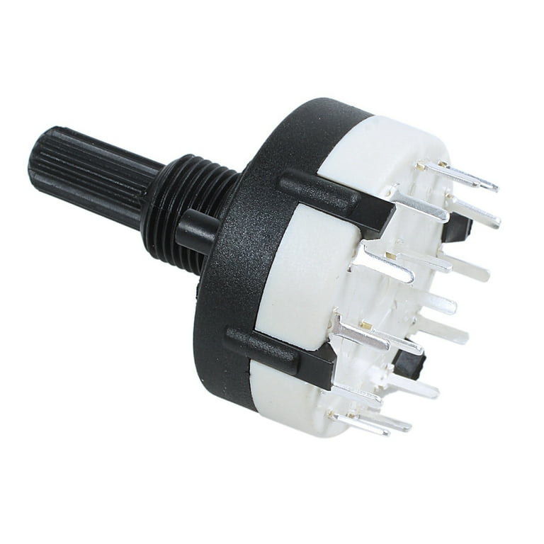 Rebower Interruptor Giratorio Selector De Banda 3P4T 3 Polos 4 Posiciones Una Sola Cubierta Para Radio Tv Unidad De Control De Maquina Industrial