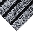 thumbnail image 5 of Mineral Spring Pure Bath Home Stripe Tufted Polyester Bath Rug, Black, 20" x 32", 5 of 7