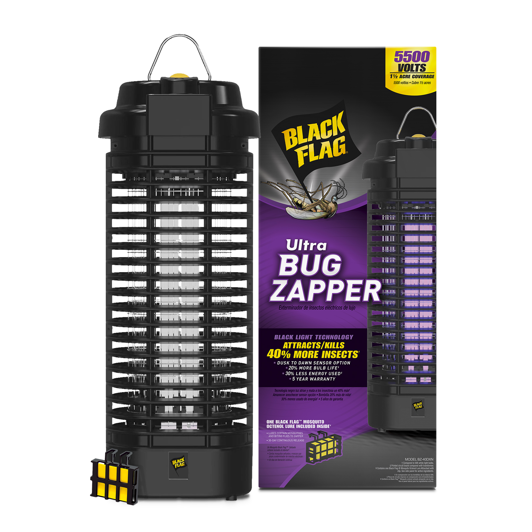 Black Flag 5500 Volt Deluxe Electronic Insect Killer, 40W photo 2