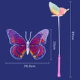thumbnail image 4 of 3 Pcs Baguette Papillon Créative Simulée à DEL Lumineuse Bâton de Fête pour Enfants, 4 of 10