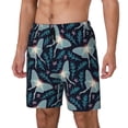 thumbnail image 2 of Balery Glowing Butterfly Mens Swim Trunks Swim Shorts for Men Quick Dry Inseam Beach Shorts with Compression Liner Pocket-Medium, 2 of 9