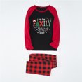 thumbnail image 1 of Blusa y pantalones con estampado a cuadros para hombre y papá, ropa familiar, pijamas, blusa y pantalones de poliéster, 1 of 5