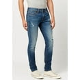 thumbnail image 3 of Buffalo David Bitton INDIGO Skinny Max Repaired Look Sanded Jeans, US 30/32, 3 of 4