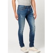 Buffalo David Bitton INDIGO Skinny Max Repaired Look Sanded Jeans, US 30/32