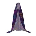 thumbnail image 7 of Honeii Colorful Snake Print Poncho Cape, Cloak Coat, Snuggly Hooded Wearable Blanket, Hooded Cape For Teenagers,Halloween Costumes-Medium, 7 of 7