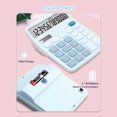 thumbnail image 3 of Graflsoa 12-Digit Solar & Battery Powered Blue Desktop Calculator with Large LCD Display for Office, School, and Home Use, 3 of 5