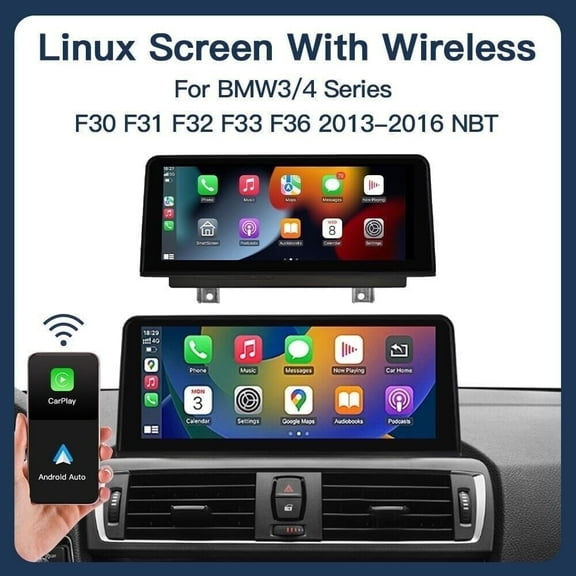 AUTOABC 10.25 Inch Linux Screen NBT System with Carplay Android auto Touchscreen HD Resolution 1920*720p For BMW 3 4 series F30 F31 F32 F33 F34 F36 2013-2016
