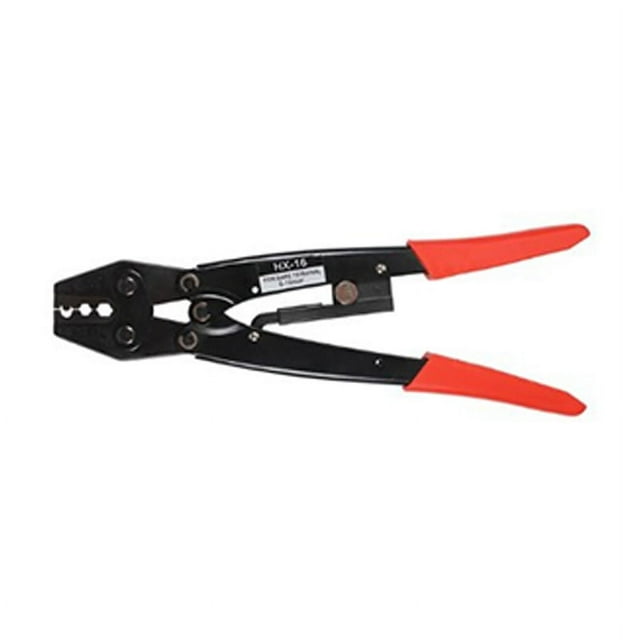 Herramienta de crimpado de cables con trinquete Alicates de conector de terminal de acero de aleación de cromo vanadio a prueba de herrumbre HX 16