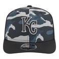 thumbnail image 2 of Men's New Era Black Kansas City Royals Tonal Camo 9SEVENTY Stretch-Snap Hat, 2 of 5
