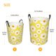 thumbnail image 3 of Balery Daisies Flowers Cesta de ropa redonda con asas, impermeable, independiente, para ropa, juguetes, dormitorio y familia-Medium, 3 of 6
