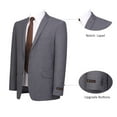 thumbnail image 3 of P&L Men's Slim Fit Suit 2 Piece Business Wedding Prom Tux Blazer & Pants, 3 of 5