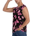 thumbnail image 3 of Lsque Girl Butterfly Print Men's Cotton Blend Sleeveless Muscle Shirts (S-3XL)- Moisture Wicking, Odor Protection, UPF 30+,Large, 3 of 8