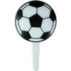 Soccer Ball Cupcake Picks - Black and White (12ct)