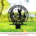thumbnail image 3 of Personalized Golf Memorial Garden Stake – Custom Metal Grave Marker for Dad or Grandpa – In Memory of Golfer Gift for Father’s Day, Cemetery, Outdoor Sympathy or Remembrance Decor (18 inches), 3 of 10