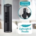 thumbnail image 6 of Brentwood 14-In. 3-Speed Portable Oscillating Tower Fan, Black, F-14TBK, 6 of 6
