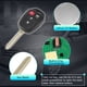 thumbnail image 4 of Reemplazo de control remoto inteligente de entrada sin llave Unique Bargains HYQ12BDM 314Mhz para Toyota Corolla 2014-2019 para Toyota Tacoma 2016-2018 No.89070-02880 H Chip 4 Botones, 4 of 7