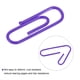 thumbnail image 4 of Uxcell 200 Pcs Clip de Gemas de Metal Tamaño Pequeño Recubierto de Vinilo para Prevenir el Desgarro de Páginas 28 x 8 mm Púrpura, 4 of 6