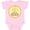 AD-Pink, variant on He is Risen for Easter Boys or Girls Baby Bodysuit