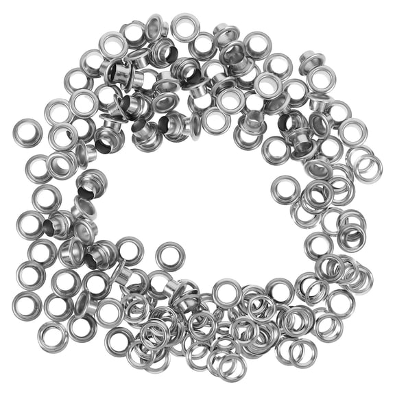 DRAFIDEEP 100Sets Metal Eyelets For Fabric And Diy Projects Extend Shoelace Lifespan Inner Diameter 6Mm
