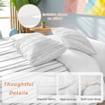 thumbnail image 3 of Gray Bedding 3 Piece Duvet Cover Set Full Size, Abstract Lines Gradient Minimalist Modern Texture Soft Microfiber Comforter Cover with Zipper Closure & Pillowcases, FadeResistant Quilt Cover, 3 of 9