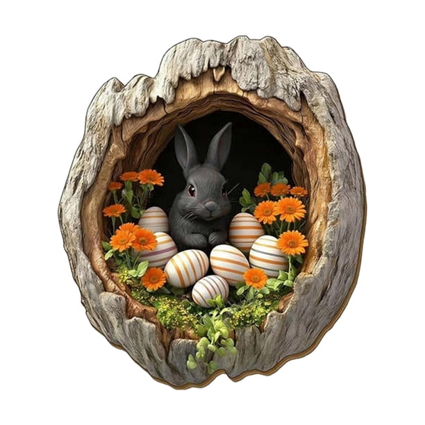 Adornos Colgantes Guirnalda de adornos de Pascua con colgantes para la decoración del hogar en primavera (20 cm,1 pieza) Rkxzt