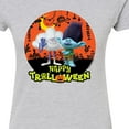 thumbnail image 3 of Trolls - Happy Trolloween Branch and Cloud Guy - Juniors Fitted Graphic T-Shirt, 3 of 5
