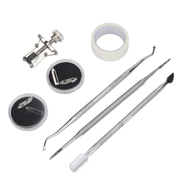 Kit corrector de Uñas encarnadas ANGGREK Acero Inoxidable Con Cinta Transpirable para Uso en el Salón del hogar
