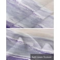 thumbnail image 6 of Purple Linen Curtain Valance for Bedroom/Bathroom/Kitchen/Office/Living/Dining Room Window,Ocean Sea Wave Geometric Abstract Minimalist Art Pocket Topper Drapes Decorative Cafe Drapery Panel 54"x18", 6 of 6