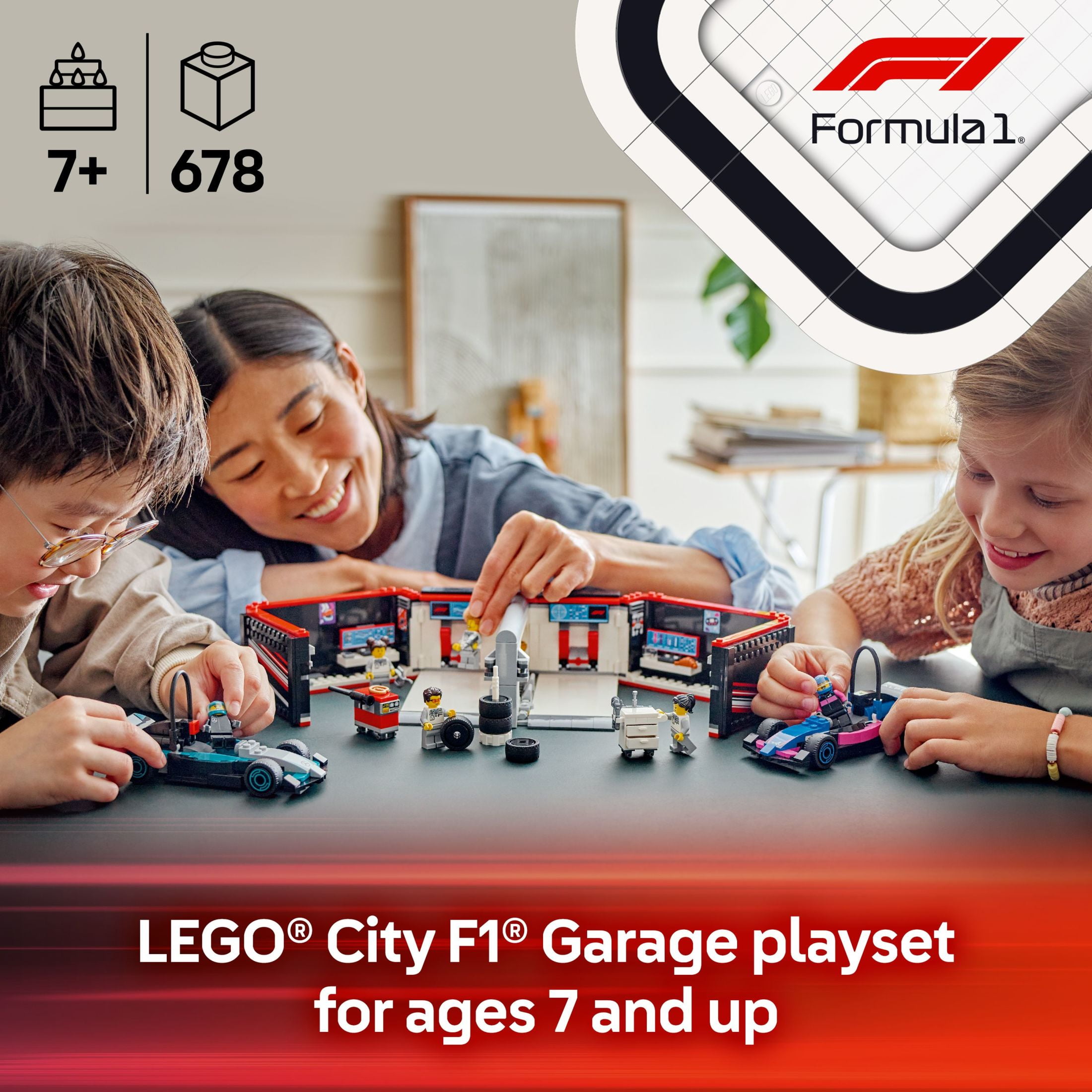 LEGO City F1 Garage & MercedesAMG & Alpine Cars Toy  Model Race Car Building Toy and Portable Playse(图4) LEGO City F1 Garage & MercedesAMG & Alpine Cars Toy  Model Race Car Building Toy and Portable Playse(图4)