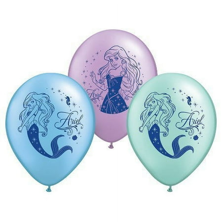 Pioneer National Latex Ariel 6 Count 12" Latex Balloons, Assorted