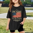 thumbnail image 3 of MuXiKeJi Clothes Kids 250 Years America Shirt Patriotic 1776-2026 Anniversary Tee for Girls Boys 4th of July Celebration Size 6-16, 3 of 4