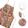 thumbnail image 3 of Delantal de cocina floral pastoral delantal de lino floral delantal para niños, 3 of 5