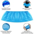 thumbnail image 3 of Premium 100 Pack (50 Pairs ) Disposable Boot & Shoe Covers Slip - Resistant fits up to size 11 US Men and 13 US Women, Blue, Large, 3 of 7
