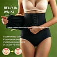 thumbnail image 5 of Women's Body Shaping Shorts Waist Trainer Corset Shapewear Tummy Control Body Shaper Waist Cincher for Women Postpartum Belly Band Wrap With Breathable Smoothing Comfort(Black,XXL), 5 of 7