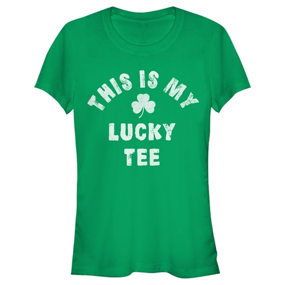 Junior's Lost Gods St. Patrick's Day Lucky Tee Graphic Tee Kelly Green 2X Large