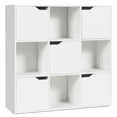 thumbnail image 2 of YYAo Bookshelf, Bookcase,Storage Flower Shelf Plant Display Shelf,Free Standing 9 Cube Storage Wood Divider Bookcase for Home and Office-White, 2 of 8