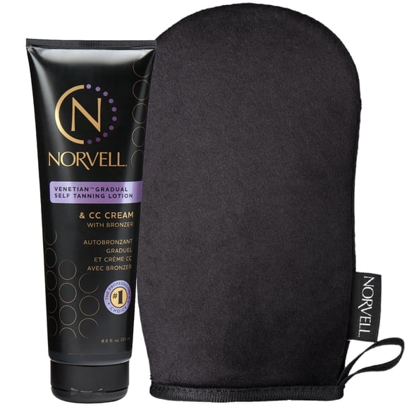 Loción extensora autobronceadora Norvell Bundle de 250 ml con manopla
