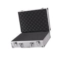 thumbnail image 2 of Aluminum Alloy Hardware Suitcase Multifunctional Display Case Portable Lightweight Waterproof Carrying Case , Siliver Small Buckle, 2 of 6