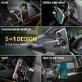 thumbnail image 6 of Scosche SMS1ODVR-1 MagicMount MS 5-in-1 MagSafe Car Phone Mount - Back of Screen, Dash or Vent Mount, 6 of 13