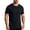 Black, variant on hoksml Men's Polyester Fabric Mesh Side Panel Quick Dry Short Sleeve Crew Neck T-Shirt, Breathable Athletic Workout Running Casual Top