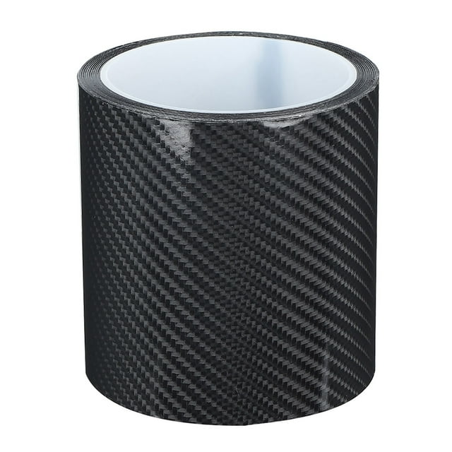 Película protectora de fibra de carbono negra para el borde de la puerta del coche, pegatina antiarañazos (10 cm x 3 metros)