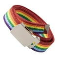thumbnail image 3 of RYUJNDK Braided Rainbow Waist Belt Woven Braided Belt for Wrap Dress Night Club Wide Belt for Party Dancing Beach, 3 of 9