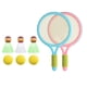 thumbnail image 2 of Raquetas de tenis para niños, juegos de bádminton, raqueta de tenis, juego de agarre cómodo, juguete Azul rosado, 2 of 9
