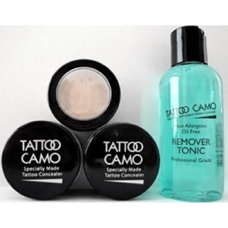 Tattoo Camo Complete Coverage Tattoo Concealer Paste Double Kit w/ Remover
